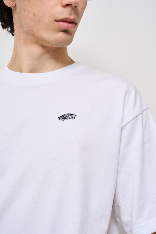 T-shirt uomo bianca con logo nero - 2