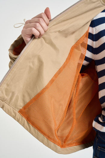 Bomber donna con coulisse beige - 7