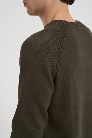 Maglia uomo girocollo verde militare - 6