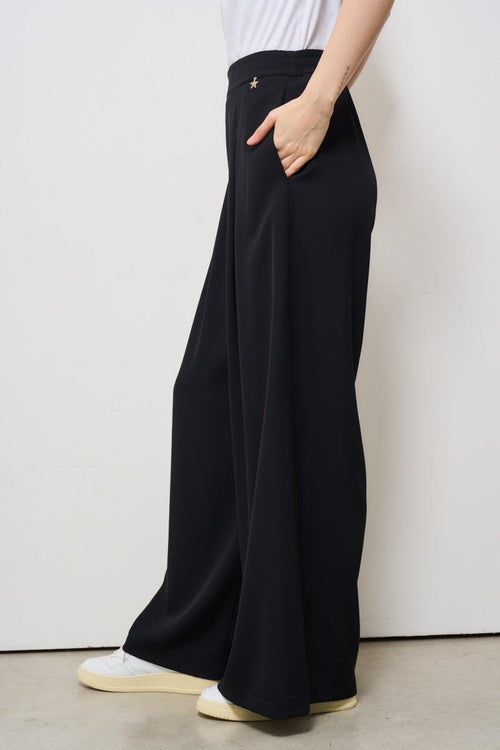 Pantalone donna a palazzo nero - 2