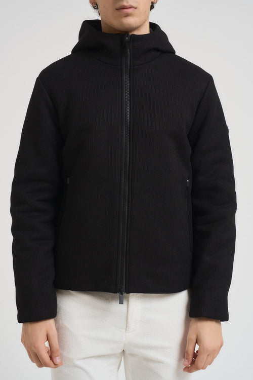 Giubbotto uomo in maglia nero - 2