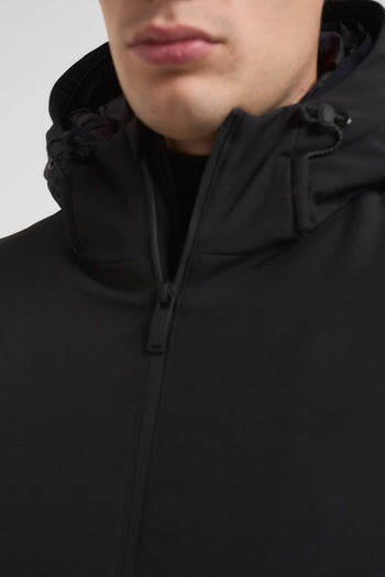 Giubbotto uomo con cappuccio nero - 3