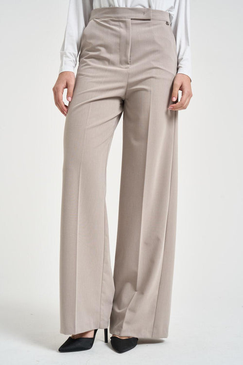 Pantalone donna a palazzo grigio
