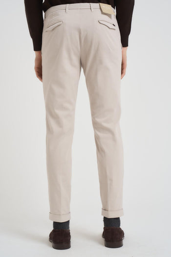 Pantalone uomo dritto panna - 4