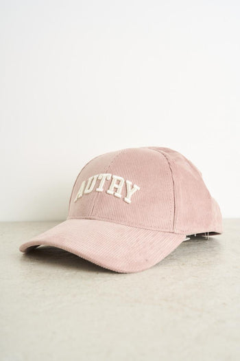 Cappello uomo baseball in velluto rosa - 3