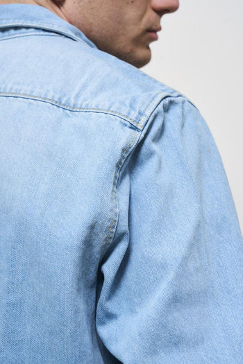 Camicia uomo in denim chiaro - 6
