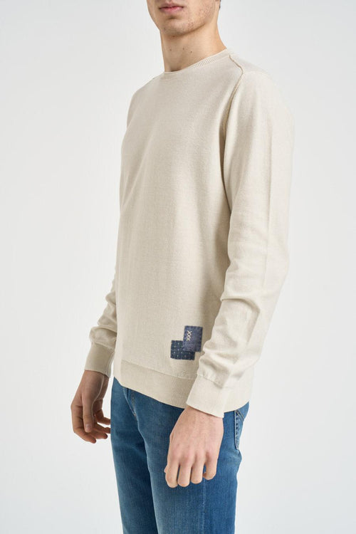 Maglia uomo girocollo ecru - 2