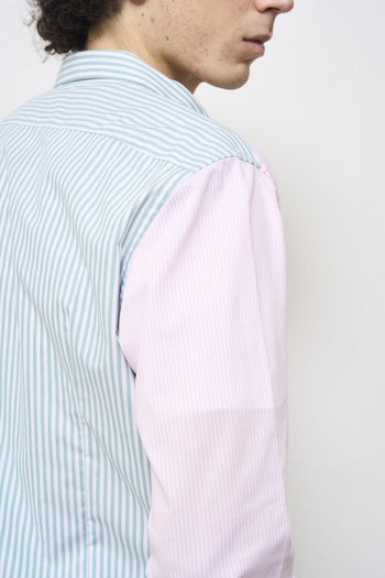 Camicia uomo a righe multicolor - 5