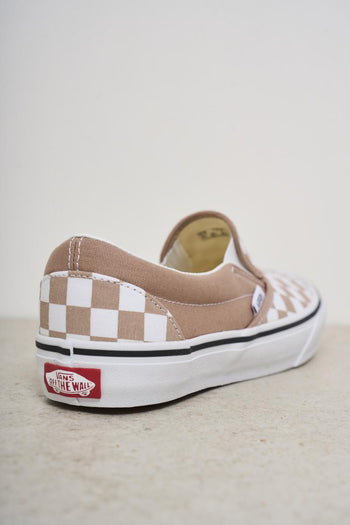 Women's slip-on sneakers in powder pink check - 6