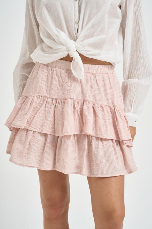 Gonna donna a balze rosa - 1