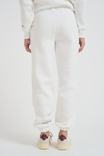 Pantalone tuta jogger donna bianca - 4