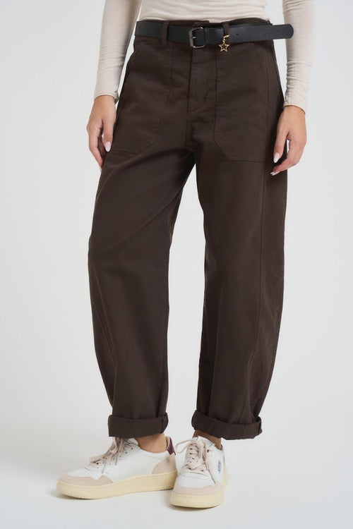 Jeans donna regular marrone - 2