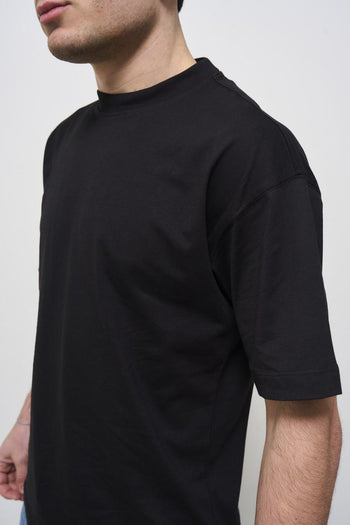 T-shirt uomo girocollo nera - 3