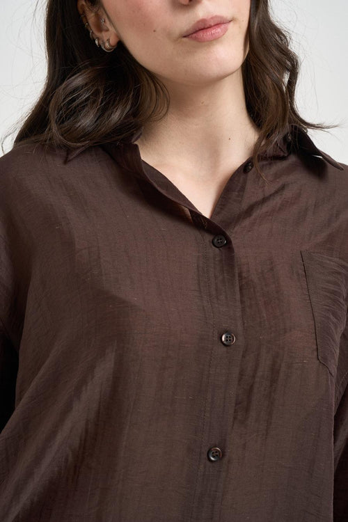 Camicia donna semitrasparente moro - 2