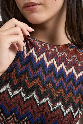 Top donna a righe multicolor - 3