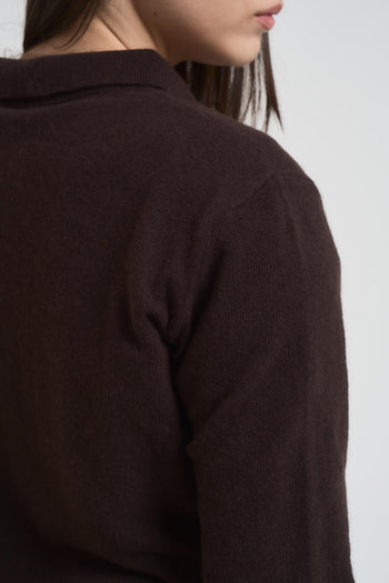 Polo donna marrone - 4