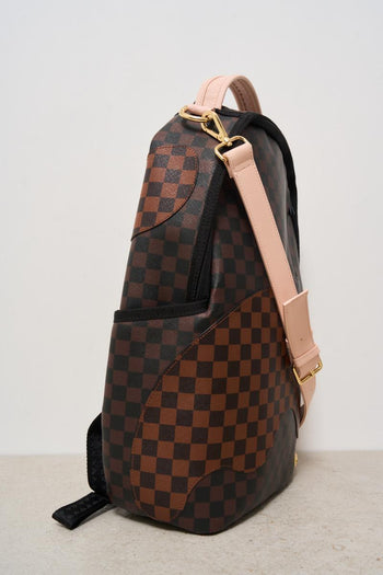 Zaino uomo Boujee strap fantasia scacchi - 4