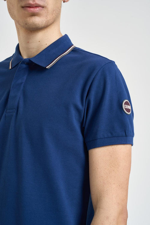 Polo uomo piqué blu royal - 2