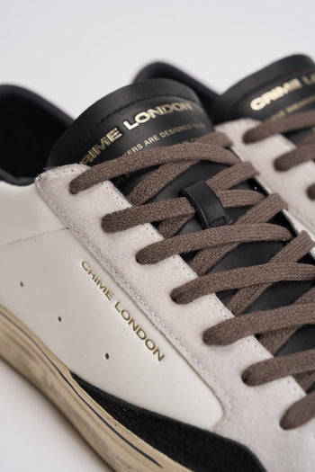 Sneakers uomo nera effetto vintage - 5