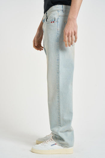 Jeans uomo James in denim chiaro - 3