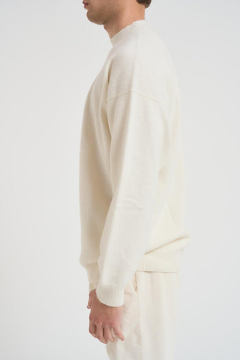 Maglia uomo girocollo panna - 4