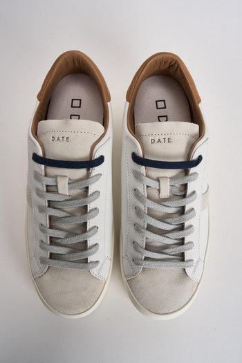 Sneakers uomo Hill Low bianca e cammello - 5