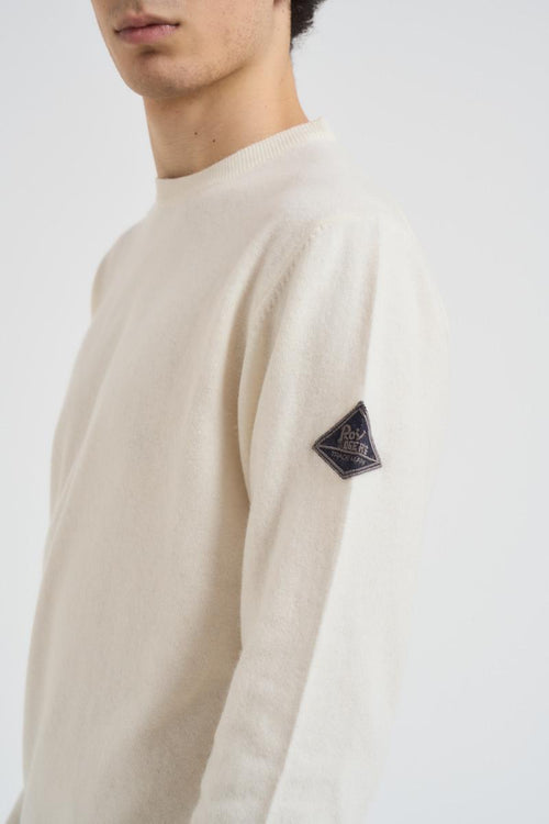 Maglia uomo girocollo panna - 2