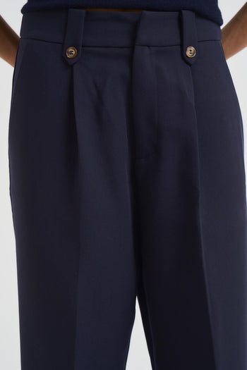 Pantalone donna a palazzo blu - 5