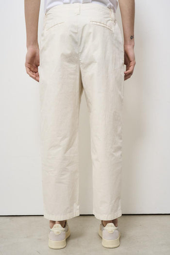 Men's trousers with pleats cream - 5