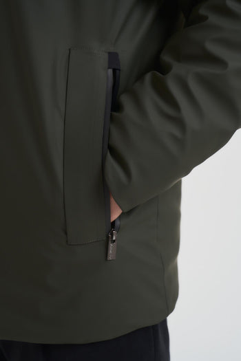 Giubbotto uomo verde militare - 4