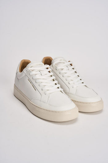 Sneakers uomo in pelle bianche - 3
