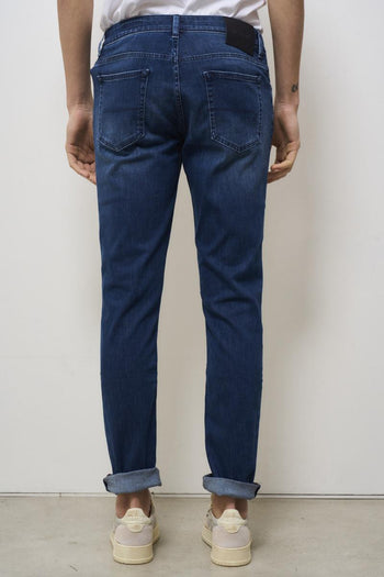 Men's Skinny Dark Denim Jeans - 5