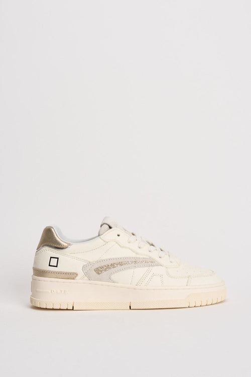 Sneakers donna Torneo bianche e oro