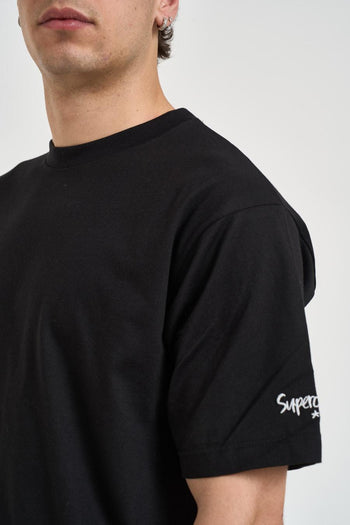 T-shirt uomo con stampa nera - 3