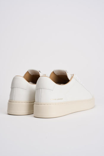 Sneakers uomo in pelle bianche - 5