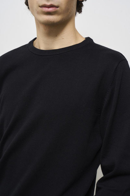 Men's blue crew neck sweater - 2