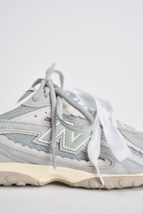 Sneakers donna 204L in suede grigia - 2