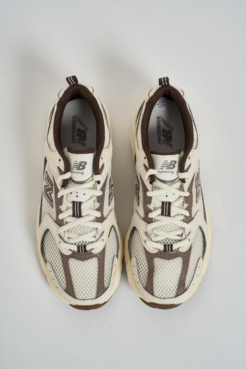 Sneakers donna 530 marrone e avorio - 6