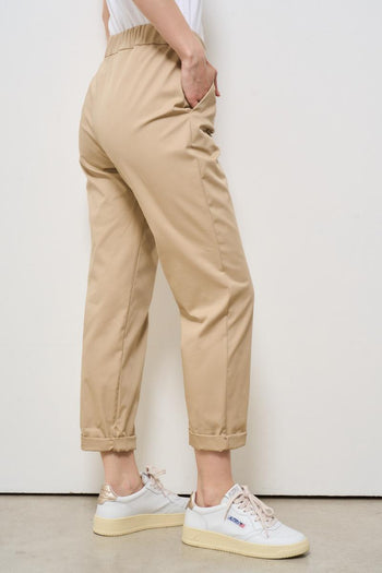Pantalone donna regular beige - 4