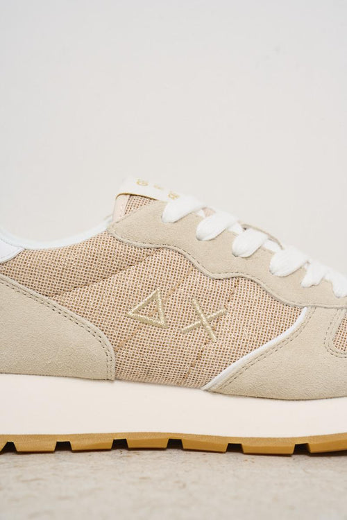 Sneakers donna beige e oro - 2