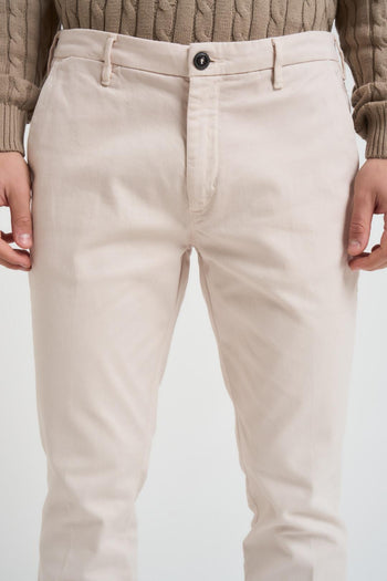 Pantalone uomo slim fit panna - 4