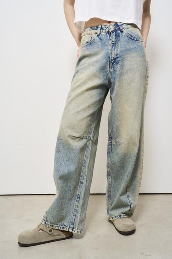 Jeans donna wide-leg in denim - 3
