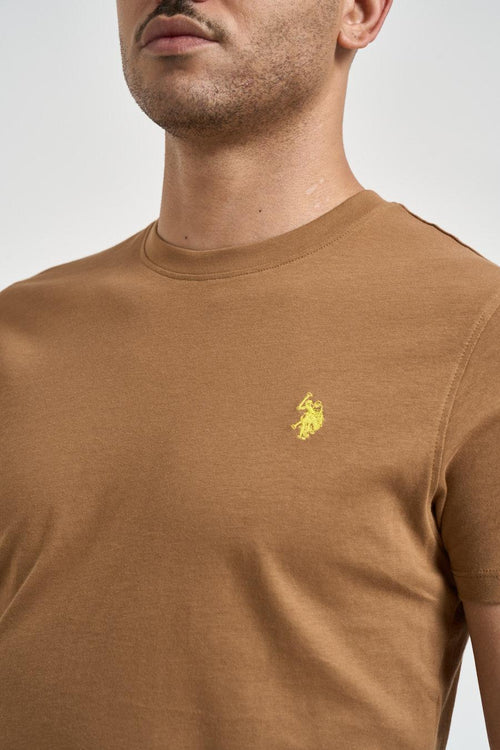 T-shirt uomo girocollo cammello - 2