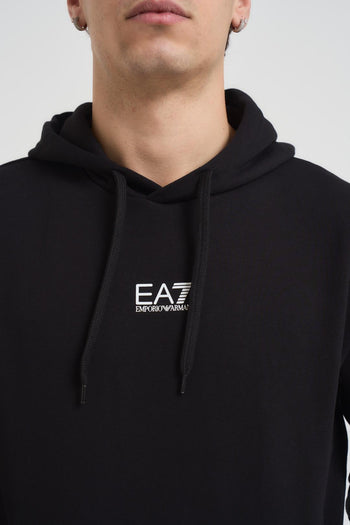 Felpa uomo con cappuccio nera - 3