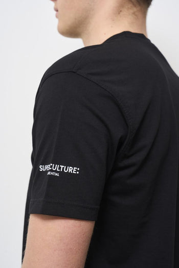 T-shirt uomo girocollo nero - 6