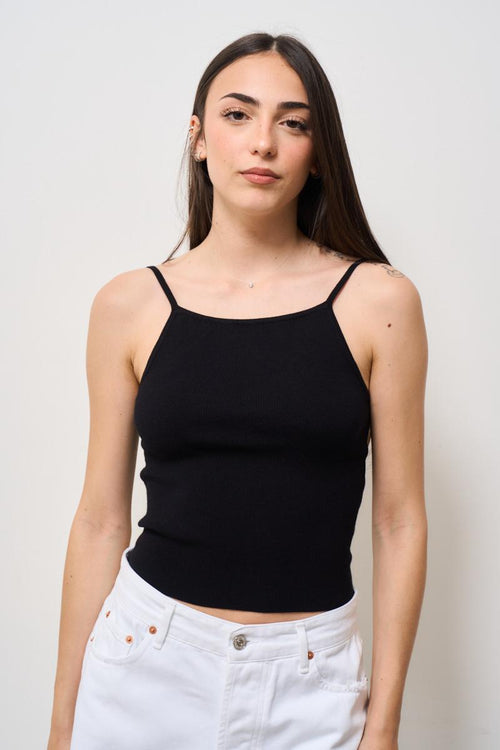 Top donna nero