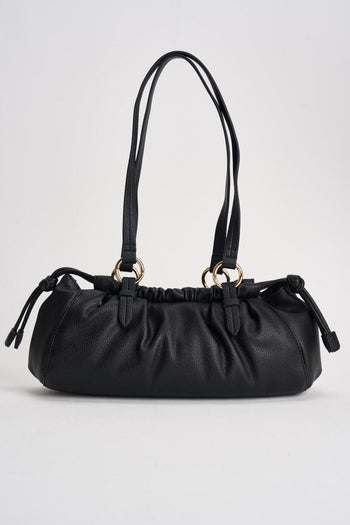 Borsa donna con coulisse nera - 5