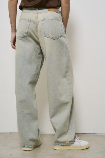 Jeans donna wide leg grigio - 4