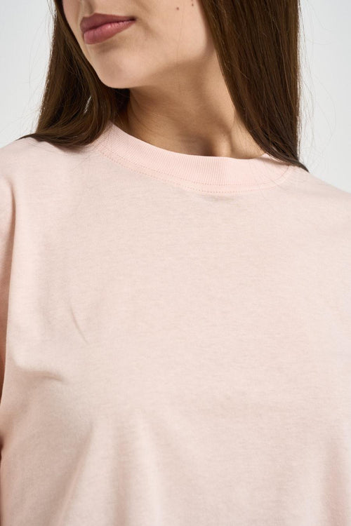 T-shirt donna cropped rosa chiaro - 2