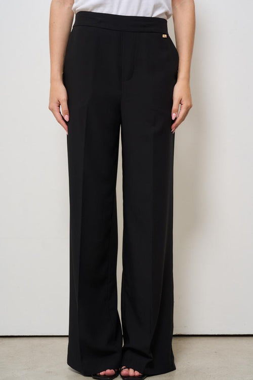 Pantalone donna gamba dritta nero